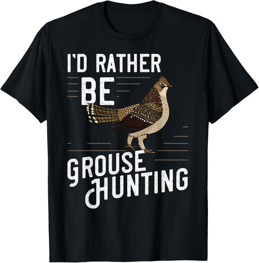 Ruffed Grouse Bird Gift Hunting Spruce Grouse T-Shirt - T-Shirt | Black