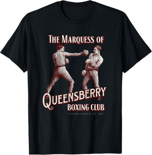 Marquess of Queensberry Boxing Club: Distressed Boxer T-Shirt - T-Shirt | Black