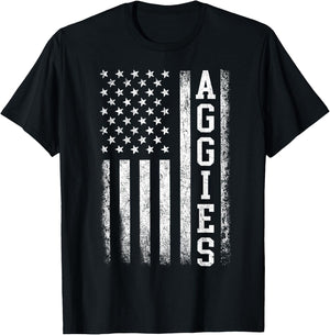 Vintage Aggies Retro Style 70s 80s First Name Men Women Kids T-Shirt - T-Shirt | Black