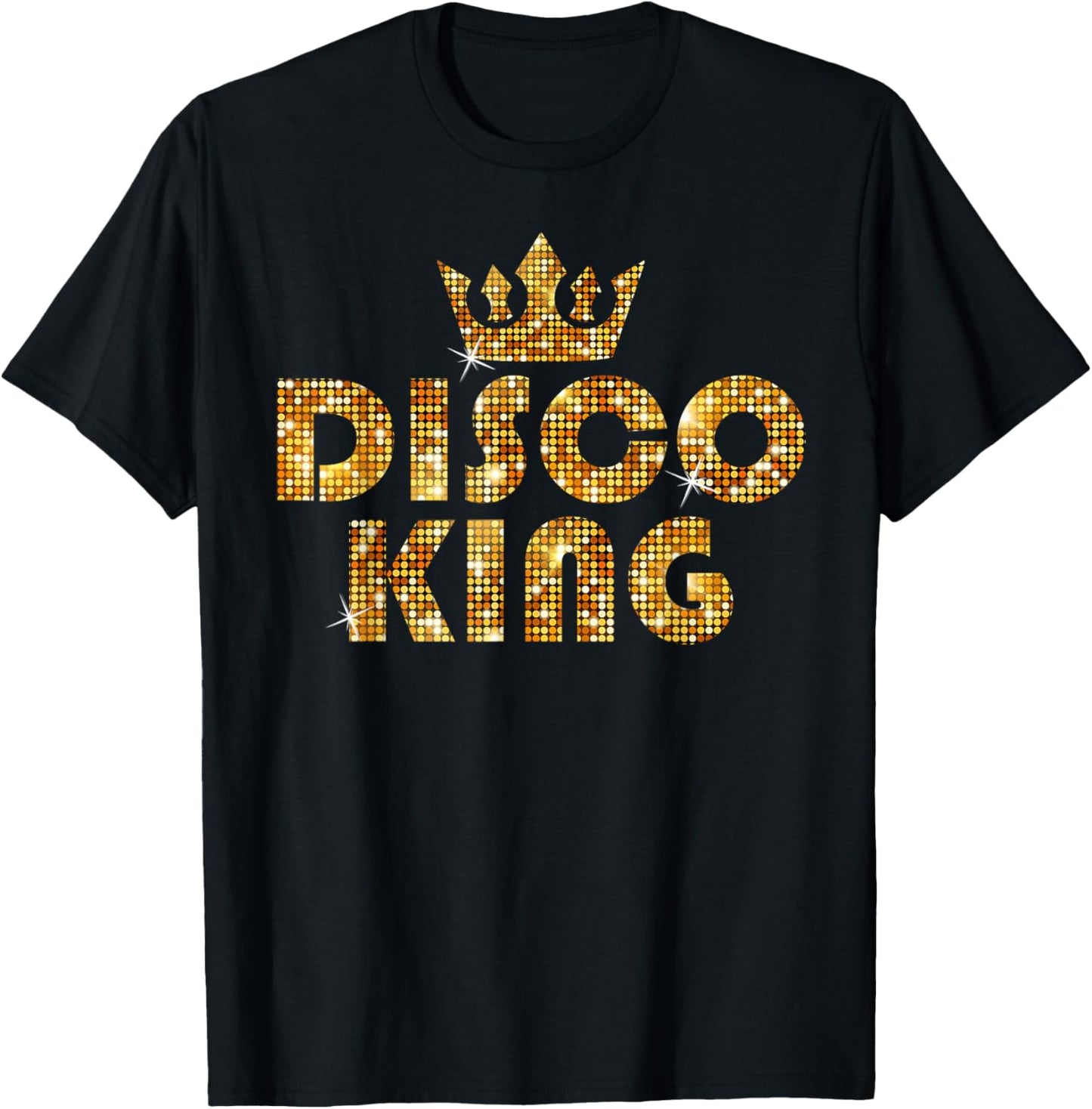 Disco King, Funky Vintage 70s 80s For Dance Parties T-Shirt - T-Shirt | Black