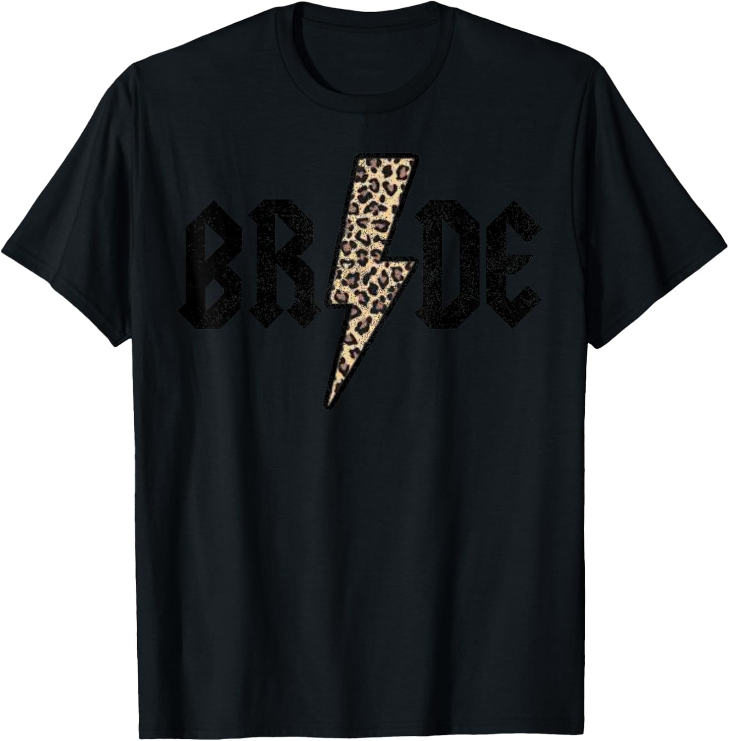 Retro Bride Rock N Roll Bridal Bachelorette Party Matching T-Shirt - T-Shirt | Black