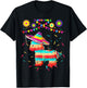 Funny Donkey Unicorn Birthday Pinata Fiesta Cinco de Mayo T-Shirt - T-Shirt | Black
