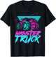 Monster Truck Retro T-Shirt - T-Shirt | Black