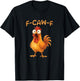 F-CAW-F Lustiges Huhn Meme Grafik Humor T-Shirt - T-Shirt | Black