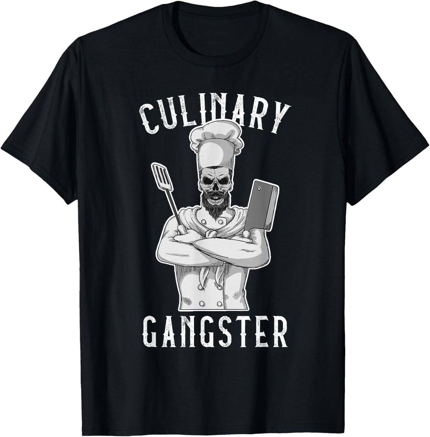 Culinary Gangster Cooking Kitchen Cook Chef Restaurant Grill T-Shirt - T-Shirt | Black