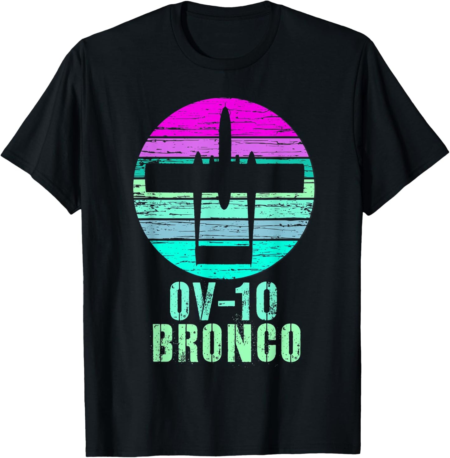 Vintage OV-10 Bronco Military Aviation Shirt T-Shirt - T-Shirt | Black