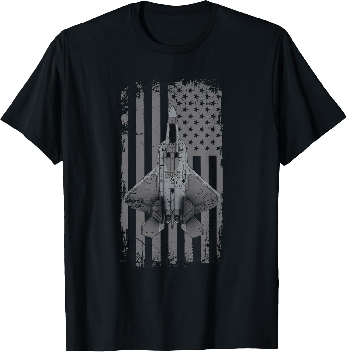 F-22 Raptor Military Pilot T-Shirt - T-Shirt | Black