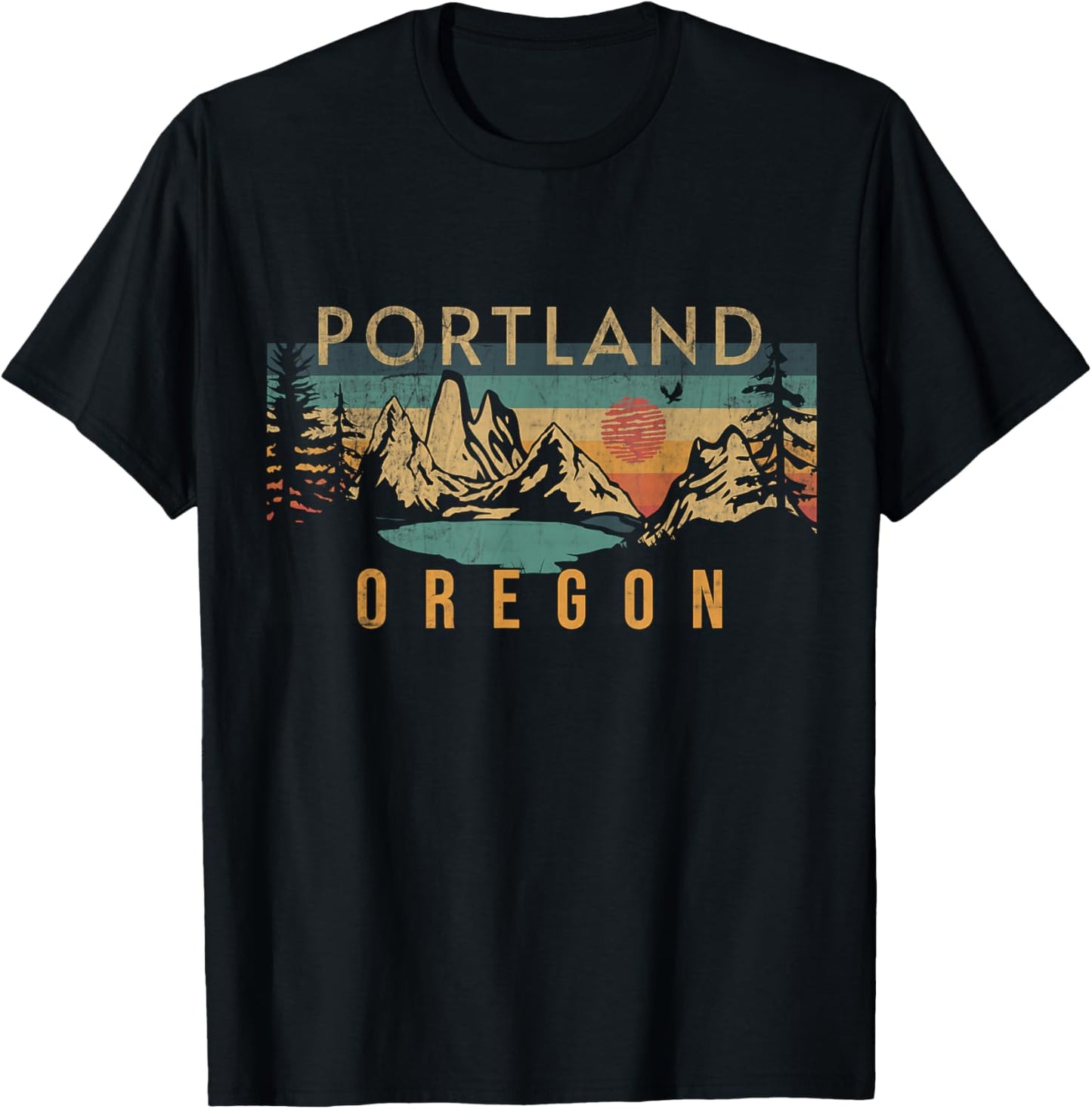 Portland Oregon T-Shirt - T-Shirt | Black