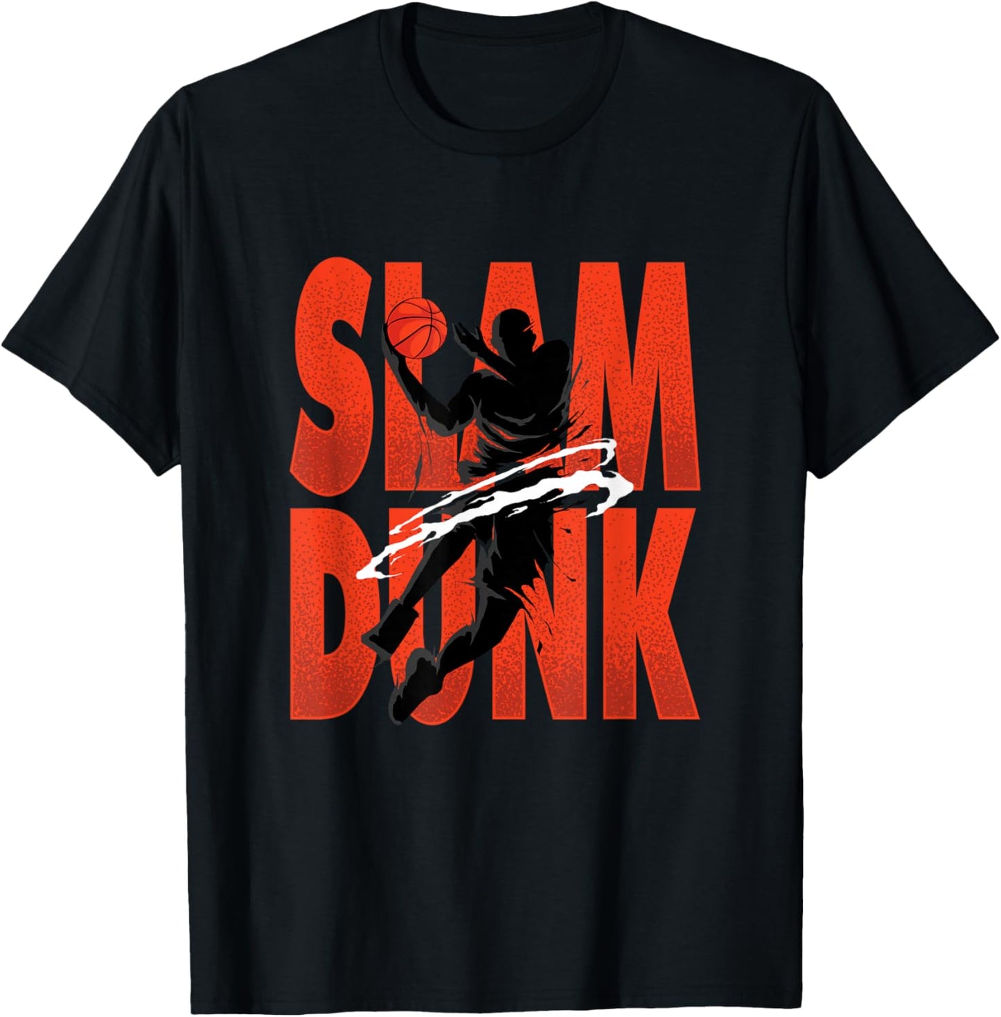 Slam Dunk | Basketball Player | Hoops Coach T-Shirt - T-Shirt | Black