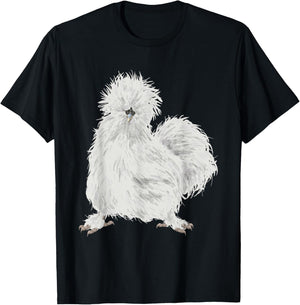 Silkie Chicken T-Shirt - T-Shirt | Black