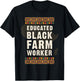 Educated Black Farmer Black History Juneteenth T-Shirt - T-Shirt | Black