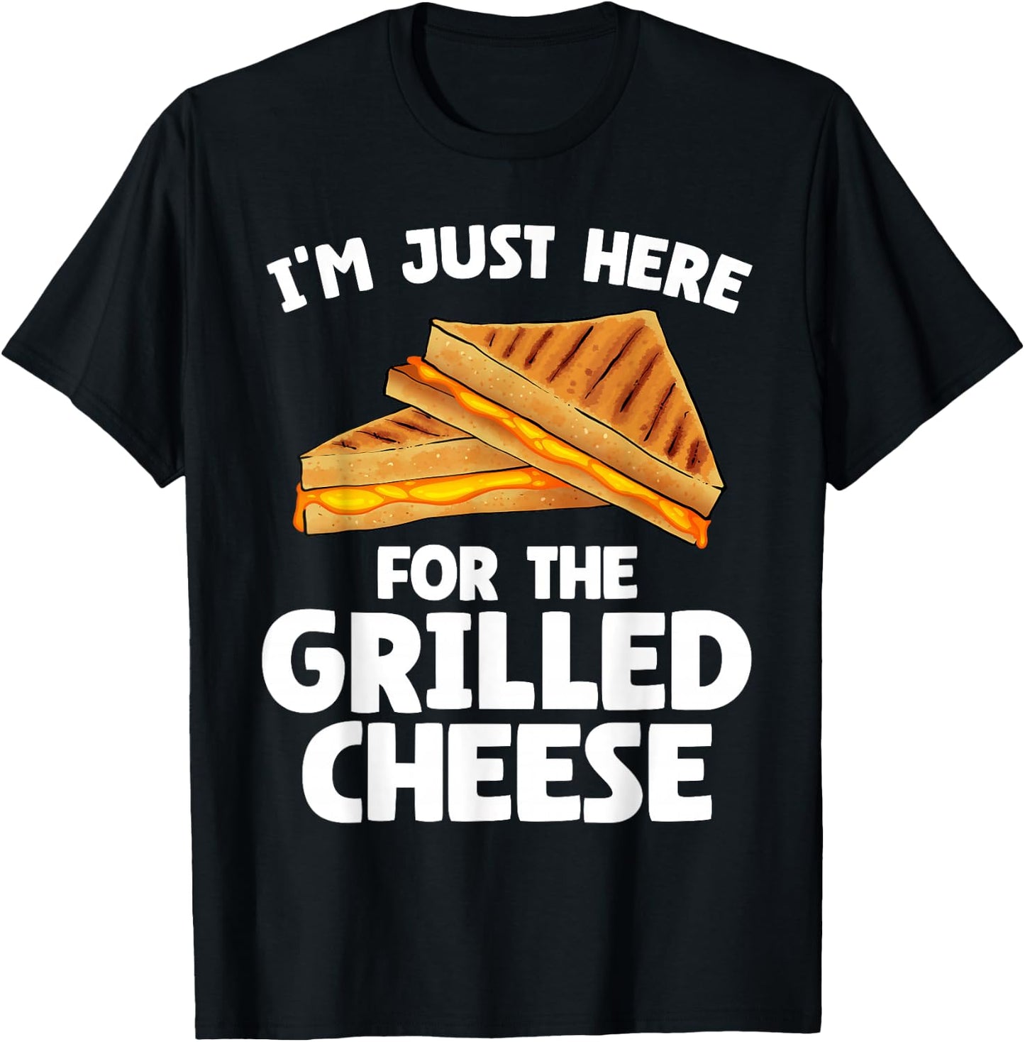 Funny Grilled Cheese Art Women Grilled Cheese Lover T-Shirt - T-Shirt | Black