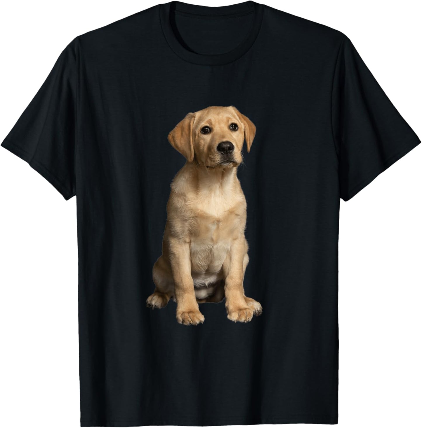Yellow Labrador Retriever Puppy T-Shirt - T-Shirt | Black
