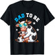 Dad To Be Costume Cows Pregnancy Announcement Family T-Shirt - T-Shirt | Black