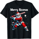 Merry Rizzmas Christmas Rizz Santa Claus Baseball Funny T-Shirt - T-Shirt | Black