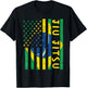 US Brazil Flag Jiu Jitsu Patriotic Brazilian Martial Art T-Shirt - T-Shirt | Black