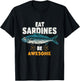 Funny Sardine Style Awesome Fish T-Shirt - T-Shirt | Black