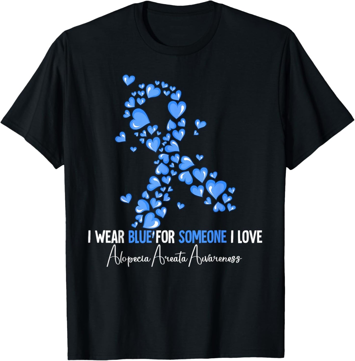 Alopecia Areata Awareness T-Shirt - T-Shirt | Black