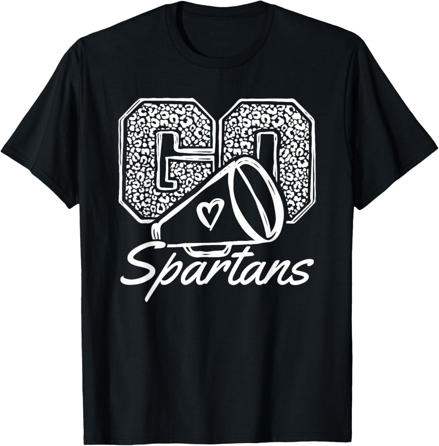 Go Cheer Spartans Sports Name Gifts Men Women Boy Girl T-Shirt - T-Shirt | Black