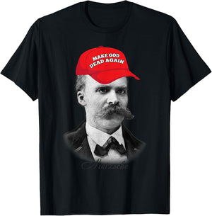 Nietzsche Humour Philosophy Gift T-Shirt - T-Shirt | Black