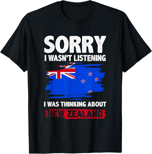 New Zealand Map Flag Kiwi T-Shirt - T-Shirt | Black