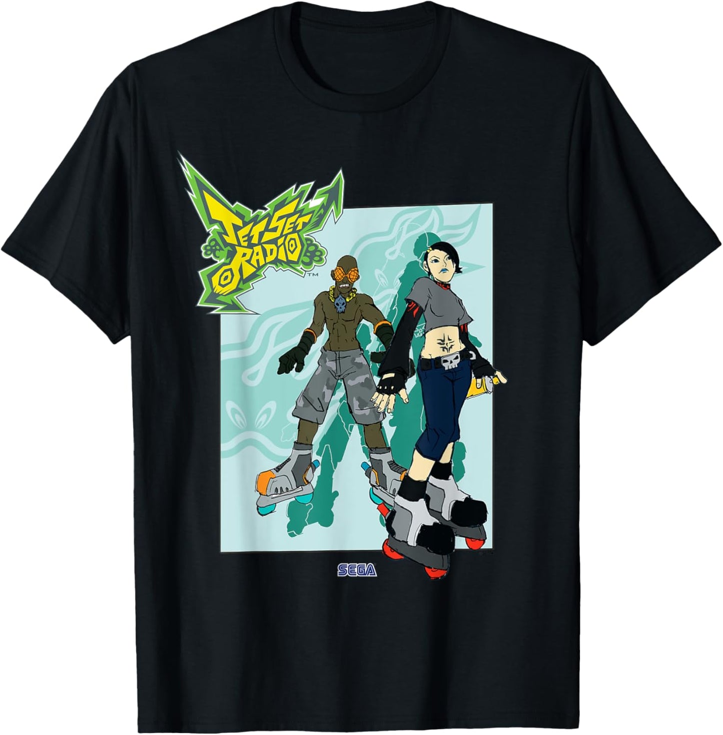 Jet Set Radio duo Garam, Cube SEGA Dreamcast video game T-Shirt - T-Shirt | Black