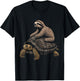 Sloth Riding Turtle Funny Animal Sloth Lover T-Shirt - T-Shirt | Black