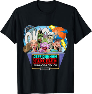 Jeff Dunham Oklahoma City, OK (2023) T-Shirt - T-Shirt | Black