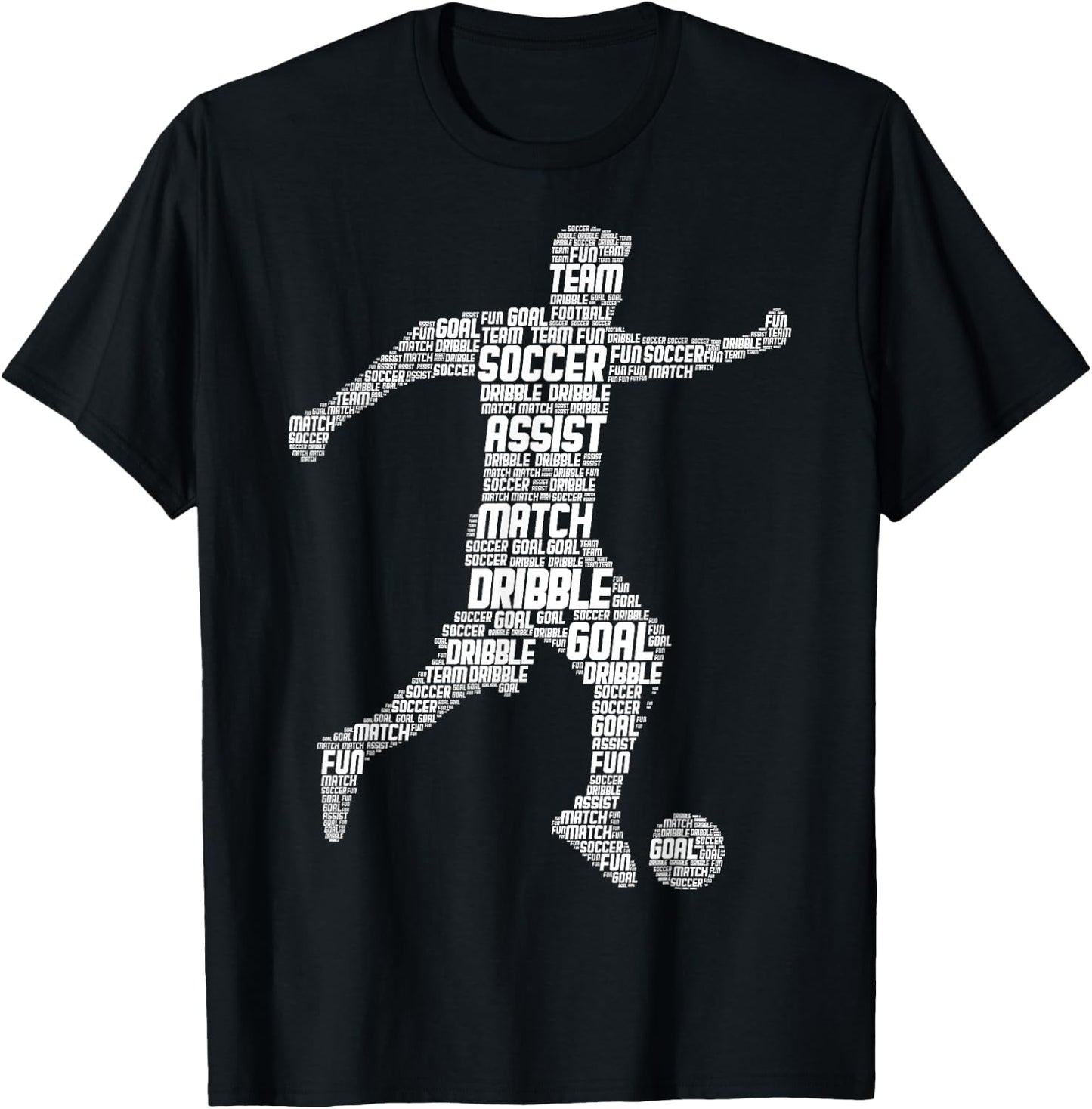 Soccer Player Boys Kids Men T-Shirt - T-Shirt | Black