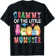 Grammy Of The Little Monster Kids 1St Birthday Party T-Shirt - T-Shirt | Black