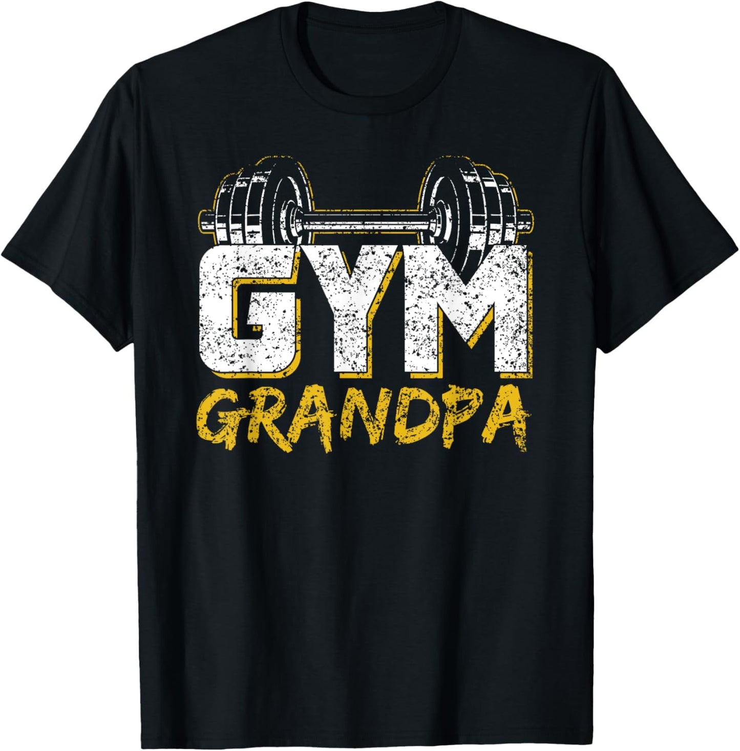 Gym Grandpa Workout Training Fitness Weightlifting Granddad T-Shirt - T-Shirt | Black