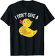 I Don't Give a Duck Distressed Vintage Look T Shirt T-Shirt - T-Shirt | Black