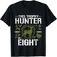 8 Year Old Hunting Birthday Party Duck Deer Hunter 8th Gift T-Shirt - T-Shirt | Black