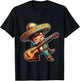 Mariachi boy dabbing with guitar Cinco de Mayo costume kids T-Shirt - T-Shirt | Black