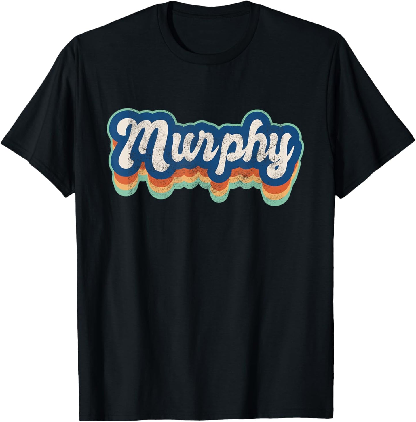 Murphy First Name Girl Vintage Style 70s 80s Personalized T-Shirt - T-Shirt | Black