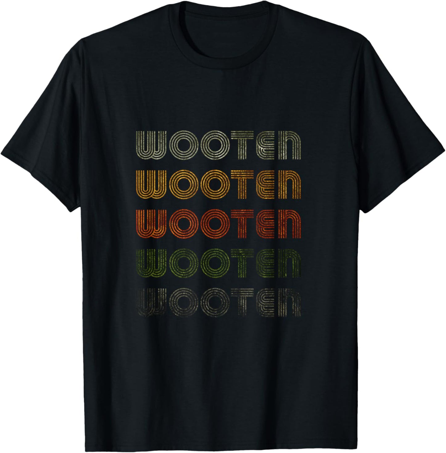 Love Heart Wooten Grunge Vintage Style Black Wooten T-Shirt - T-Shirt | Black
