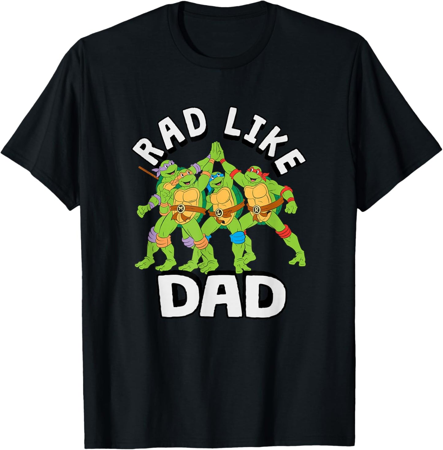 Teenage Mutant Ninja Turtles Father's Day Wheel Like Dad T-Shirt - T-Shirt | Black