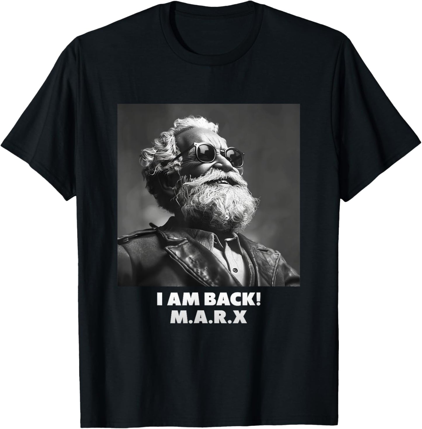 I AM BACK, Karl Marx, Communist, Cool Marx , Black, S T-Shirt - T-Shirt | Black