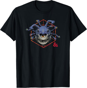 Dungeons & Dragons: Honor Among Thieves Beholder Center Logo T-Shirt - T-Shirt | Black