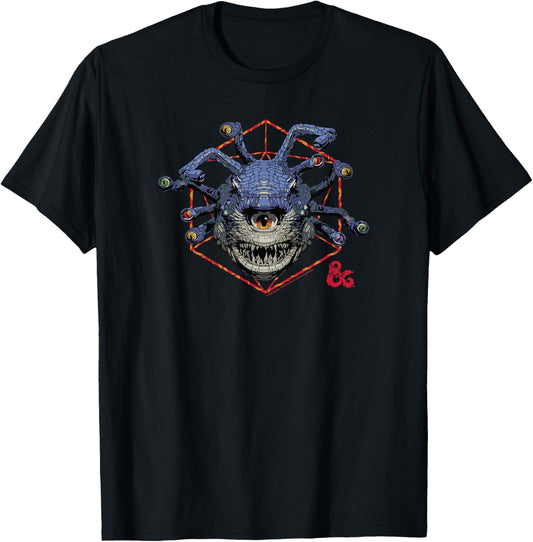 Dungeons & Dragons: Honor Among Thieves Beholder Center Logo T-Shirt - T-Shirt | Black