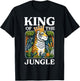 King Of The Jungle Tiger Animal Lover Wildlife Nature T-Shirt - T-Shirt | Black
