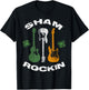 Sham Rocking Shamrock Guitar Music Lover St.Patrick's Day T-Shirt - T-Shirt | Black