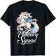 Unicorn Squad Birthday Party Cute Unicorn Girl T-Shirt - T-Shirt | Black