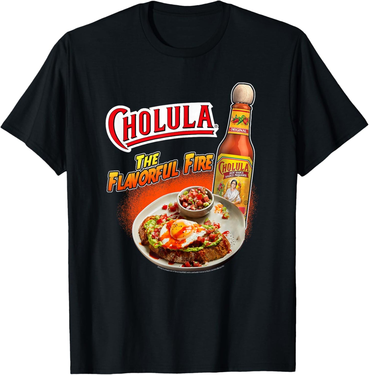 Cholula The Flavorful Life Hot Sauce T-Shirt - T-Shirt | Black