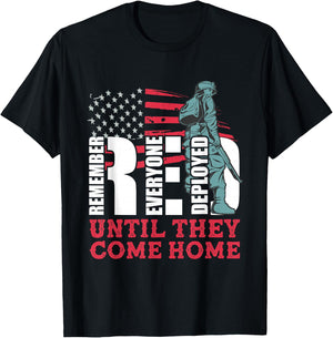 Red Friday Military Until They Come Home Army Soldier T-Shirt - T-Shirt | Black