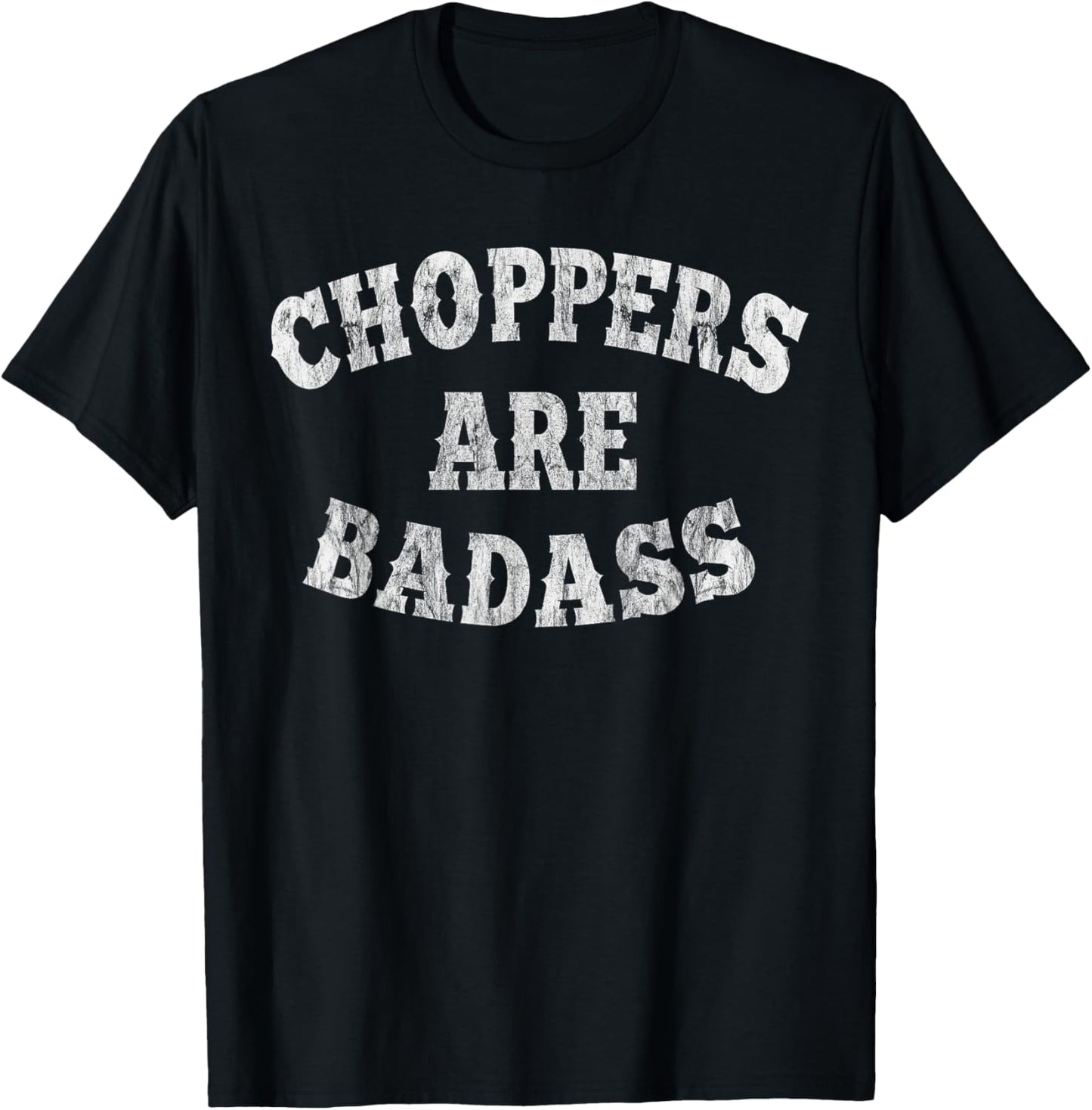Badass Choppers Motorcycle Design T-Shirt - T-Shirt | Black