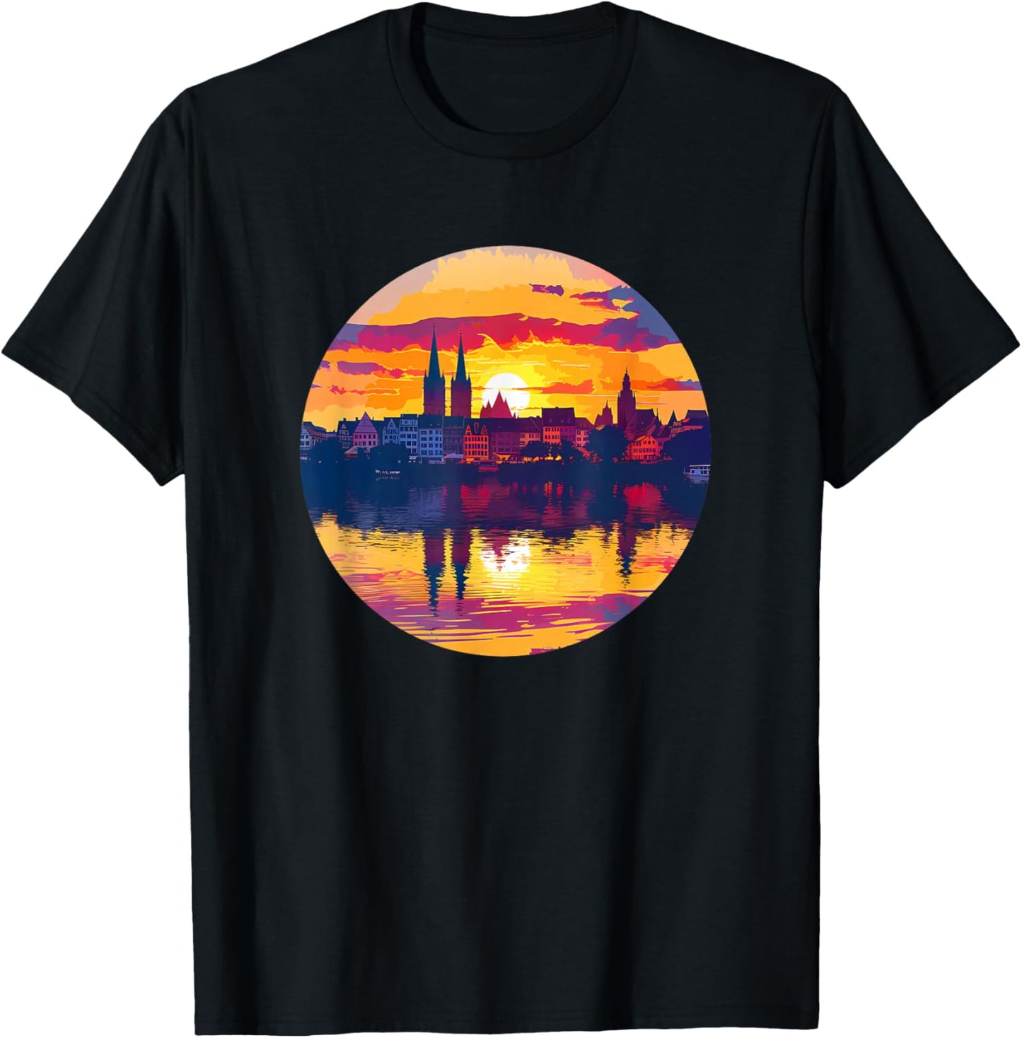 Tübingen Skyline T-Shirt - T-Shirt | Black