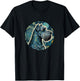 Standard Schnauzer Starry Night Painting Dog Mom Dad T-Shirt - T-Shirt | Black