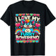 I Love My Furry Boyfriend Anthropomorphism Fursuiter T-Shirt - T-Shirt | Black