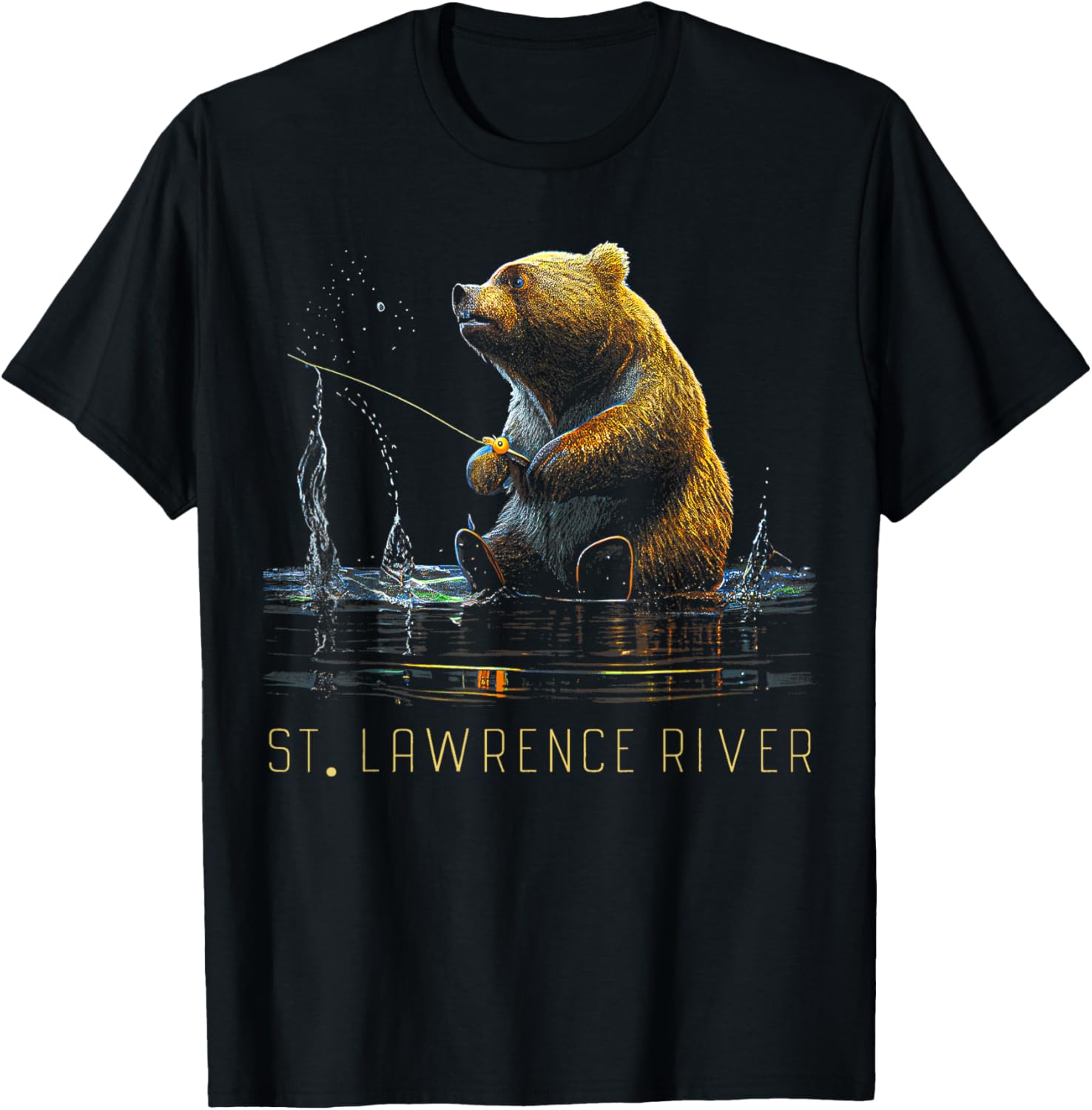 St. Lawrence River T-Shirt - T-Shirt | Black